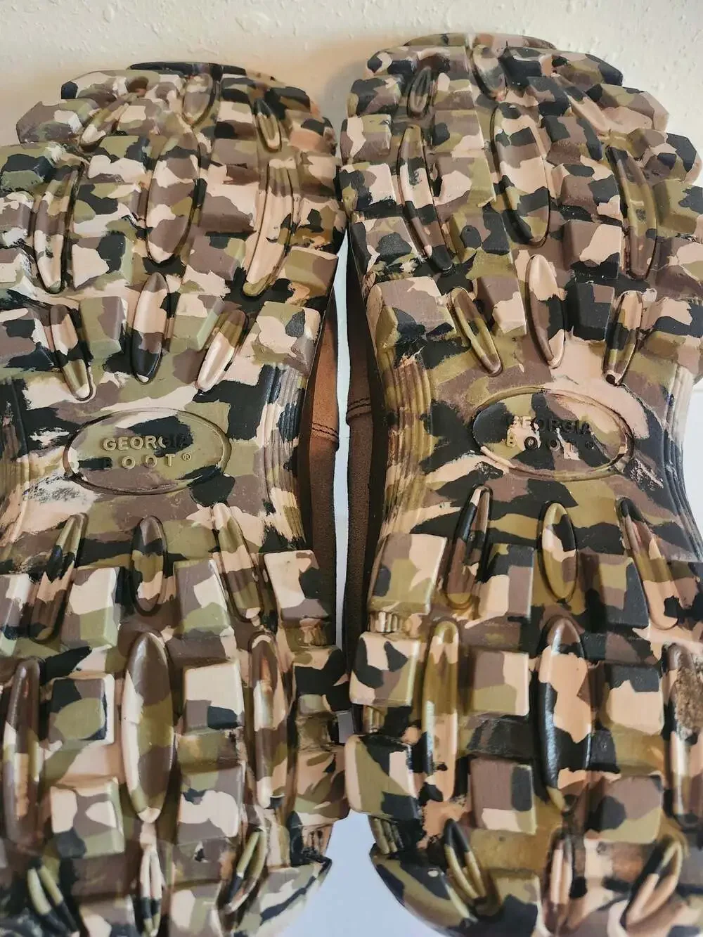 Georgia Boot Camo ThermoLite Insulated Hunting Boots Brown Suede Size 10